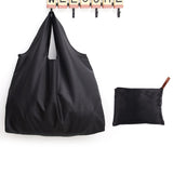 Big Thick Polyester Nylon Tote ECO Bag - Reusable & Portable Women's Foldable Shopping Bag