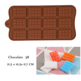 New Silicone Chocolate Mold 29 Shapes Chocolate baking Tools Non-stick Silicone cake mold Jelly and Candy Mold 3D mold DIY best
