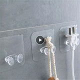 10/5pcs Transparent Strong Adhesive Wall Hook Hangers