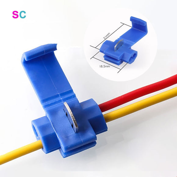 10PCS/20PCS Wire Connector Scotch Lock Snap AWG22-10 Without Breaking Cable Insulated Crimp Quick Splice Electrical Terminals