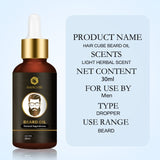 Haircube Men Fast Beard Growth Oil Natural Beard Growth Enhancer Thicker Oil Nourishing Leave-in Conditioner Beard Care Product