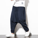 Harem Pants Men Streetwear Casual Joggers Mens Pants Cotton Linen Sweatpants Ankle-length Men Trousers M-5XL