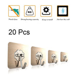 20/10 Pcs Hooks Transparent Strong Self Adhesive Door Wall Hangers Hooks Suction Heavy Load Rack Cup Sucker for Kitchen Bathroom