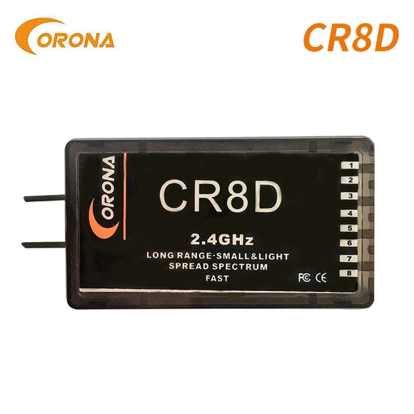 1PC/2PC Corona CR8D 2.4Ghz V2 series DSSS  Receiver compatible with CT8F/CT8J /CT8Z/CT3F/CT14F(DSSS) 8CH receptor for RC drones