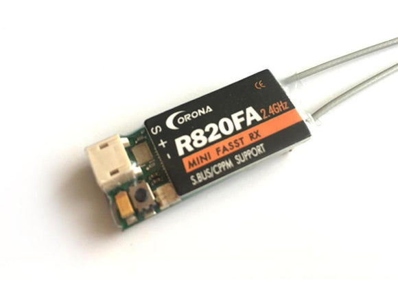 Corona R820FA S.BUS CPPM Dual Antenna Compatible Mini Receiver same as iRangeX FX801 FM800 Pro receiver For Futaba RC Quadcopter