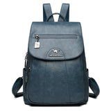 Women's Casual Soft Vintage Leather Backpack/Shoulder Bag