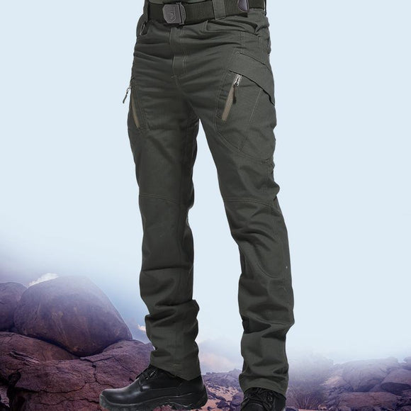 Men's Tactical Pants Multi Pocket Elastic Waist Military Trousers Male Casual Cargo Pants Men Clothing Slim Fit 5XL Sweatpants