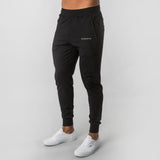 2021 new men muscle fitness running training sports cotton trousers men's breathable Slim beam mouth casual health pants Male