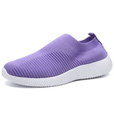 Rimocy Plus Size 46 Breathable Mesh Platform Sneakers Women Slip on Soft Ladies Casual Running Shoes Woman Knit Sock Shoes Flats