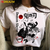 Hot Japanese Anime Demon Slayer T Shirt Men Kawaii Kimetsu No Yaiba Graphic Tees Tanjirou Kamado Unisex Tops Funny Tshirt Male
