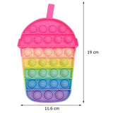 Rainbow Bubble Fidget Sensory Toy for Autisim Special Needs Anti-stress Game Stress Relief Squishy Fidget Toys for Kids
