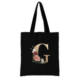 Ladies Letter Series Shopping Bag - Foldable & Reusable Harajuku Style Bag