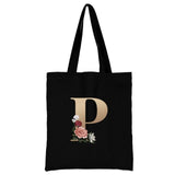 Ladies Letter Series Shopping Bag - Foldable & Reusable Harajuku Style Bag