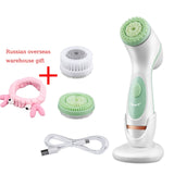 CkeyiN 3 In 1 Electric Facial Cleansing Brush Deep Cleaning Rotating Face Brush Silicone Waterproof Facial Care Skin Exfoliation