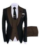 New Costume Homme Popular Clothing Luxury Party Stage Men&#39;s Suit Groomsmen Regular Fit Tuxedo 3 Peice Set Jacket+Trousers+Vest
