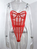 Sexy Bodysuit Women Lace Strapless Bodies For Women Female Bodys Overalls For Women Slim One Piece Bodycon Body Suit