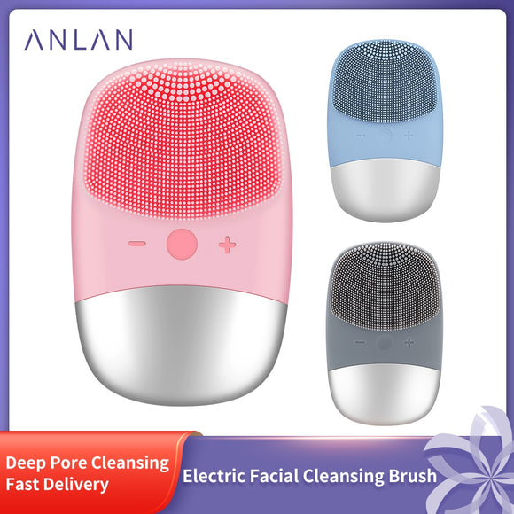 ANLAN Sonic Electric Facial Cleansing Silicone Brush