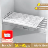 Bobak Adjustable Kitchen Wardrobe Storage Shelves Clothing Closet Organizer Wall Mounted Rack Home Appliance