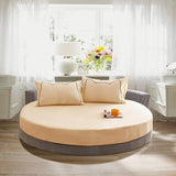 3 Pcs Solid Color Cotton Round Fitted Sheet Set Round Bed Sheet Bedding Set Customizable Mattress Diameter 200cm 220cm
