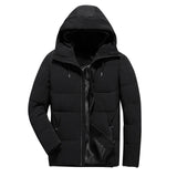 Brand Winter Jacket Men Clothes Casual Stand Collar Hooded Collar Fashion Winter Coat Men Parka Outerwear Warm Slim fit 4XL