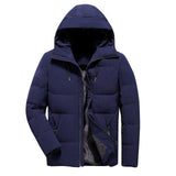 Brand Winter Jacket Men Clothes Casual Stand Collar Hooded Collar Fashion Winter Coat Men Parka Outerwear Warm Slim fit 4XL