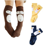0-3 Yrs Baby Boy Girl Socks Cute Cartoon Animal Pattern Kids Cotton Socks Duck Monkey Penguin Newborn Infant Socks - shopwishi 