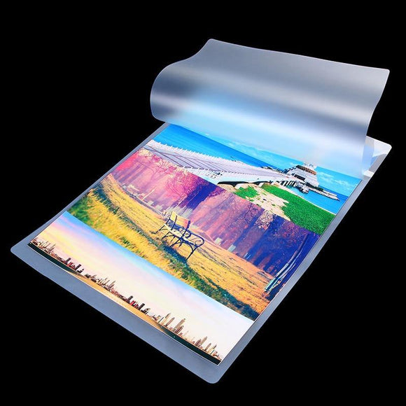 100 Sheets/Pack 6inch 70mic Laminating Film 160x110mm Laminator Flim PET+EVA Material 100Pcs/Pack for Photo/Files/Card/Picture - shopwishi 