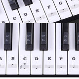 Piano Sticker Transparent Piano Keyboard Sticker 54/61/88 Key Electronic Keyboard 88 Key Piano Stave Note Sticker For Piano Keys