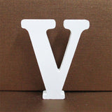 1pc 10CMX10CM White Wooden Letter English Alphabet DIY Personalised Name Design Art Craft Free Standing Heart Wedding Home Decor
