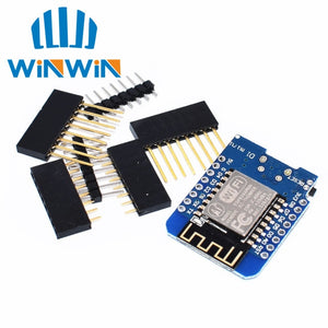ESP8266 ESP-12 ESP-12F CH340G CH340 V2 USB WeMos D1 Mini WIFI Development Board D1 Mini NodeMCU Lua IOT Board 3.3V With Pins