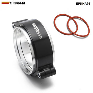 Epman HD  Exhaust V-band Clamp w Flange System Assenbly Anodized Clamp For 3" OD Turbo Dump Pipe EPKKA76