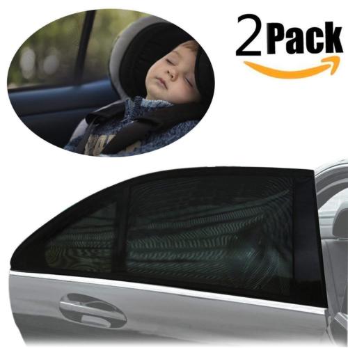 2x Car Window Sun Cover UV Protection Block Mesh - Baby Safety Products