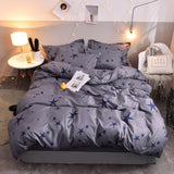mylb Bedding Set Blue Euro Bedspread Luxury Duvet Cover Double Bed Sheets Linens Queen King Adult Bedclothes