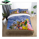 GOANG bedding set 3d digital printing Cartoon Pikachu bed sheet duvet cover pillow 3pcs kids bedding set home textiles pokemon