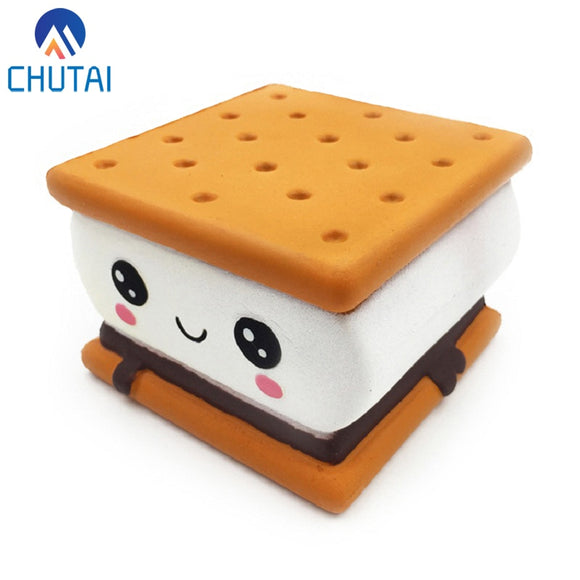 New Fashion Cartoon Chocolate Biscuit Squishies PU Squishy Slow Rising Cream Scented Original Package Kids Toy Xmas Gift