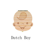 Baby Tooth Box Poland/English/Dutch/Russian/French /Italian  Wooden