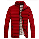 Brand Spring autumn Casual Parkas Stand Collar Coat Male Warm Fashion winter cotton-capped down Jacket Men clothing