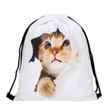 Mutilcolor Fashion School Drawstring backpack Bag Shoe Backpack Oxford women solid drawstring bags with string