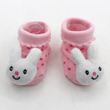 Excellent Quality Baby Girl Foot Socks Funny Happy Socks Newborn Rubber Anti Slip Socks