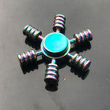 Finger Spinner Office Anxiety Relief Stress Fidget Gyro Flower / Tower / Spider Metal Hand Spinner Tri Spinner Model