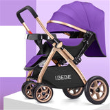 Multifunctional Baby Stroller 3 in 1 Luxury Folding Light carrying belt Suit for Lying Seat bassinet infant carriage bassinet