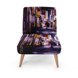 Modern Street Print Accent Occasional Chair