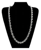 Silver Plated Solid Brass Korean Classic Rope