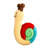 Snail baby rattle