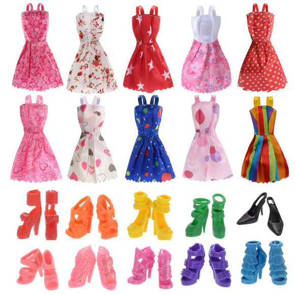 wholesale 10 Pack Barbie Doll Clothes Party Gown