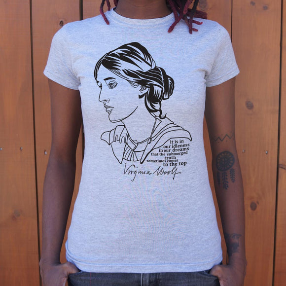 Virginia Woolf Quote T-Shirt (Ladies)